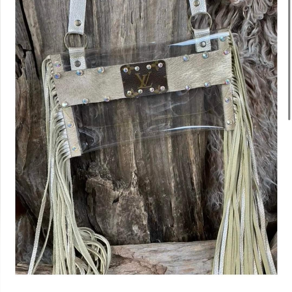 Upcycled LV stadium bag!